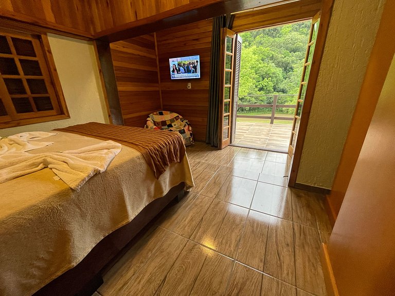 Apto 2 suites com hidro e cozinha Refugio da Serra Canela