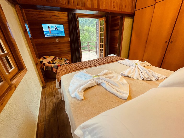 Apto 2 suites com hidro e cozinha Refugio da Serra Canela